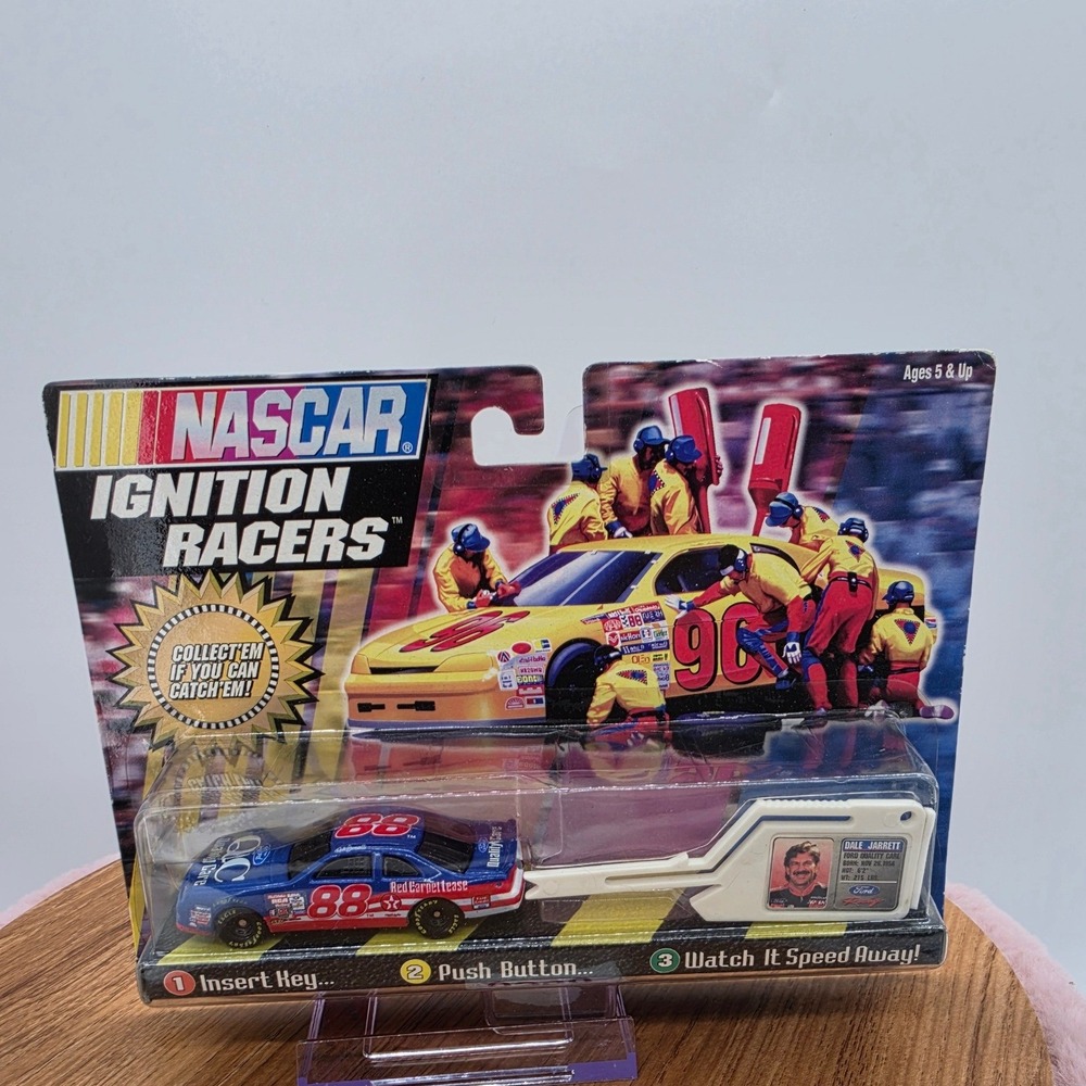 NASCAR Ignition Racers Dale Jarrett 88 Ford Quality Care Toy Biz 1997 New 1997
